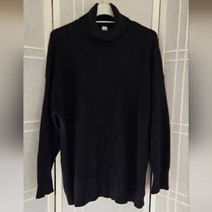 Kinross Cashmere Turtleneck Gray Cashmere  Sweater